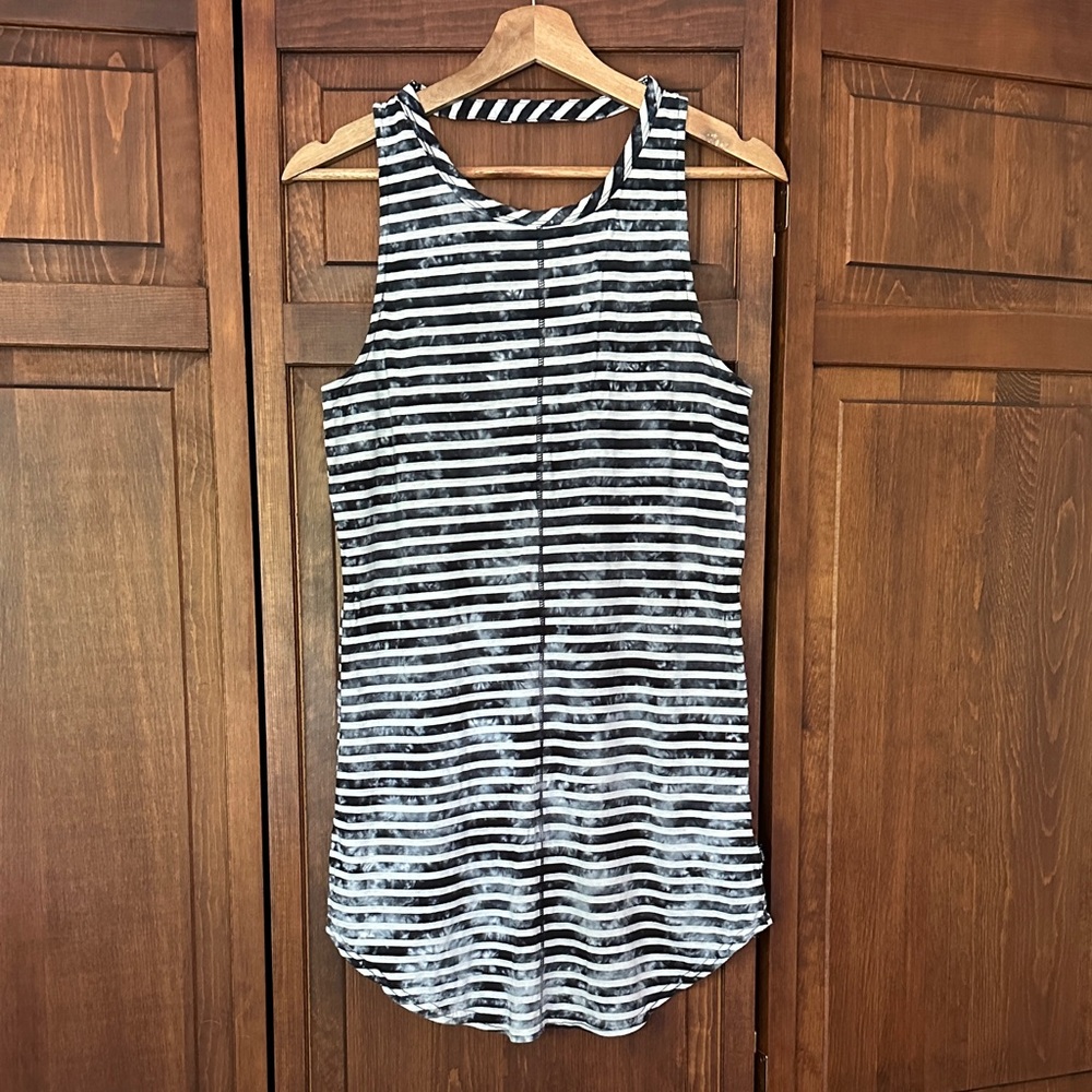 Vans Black and White Striped Tank Top